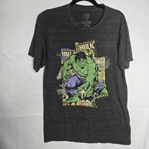 Marvel Hulk Men's Dark Gray T-Shirt Comics